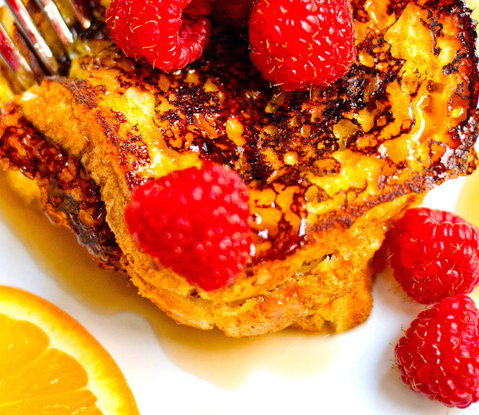 French Toast With Raspberries  - Pepita Egg